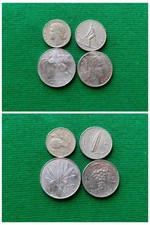 Repubblica italiana.1/2/5/10 LIRE ANNO 1948/49/50. BB+.conservazione come da...