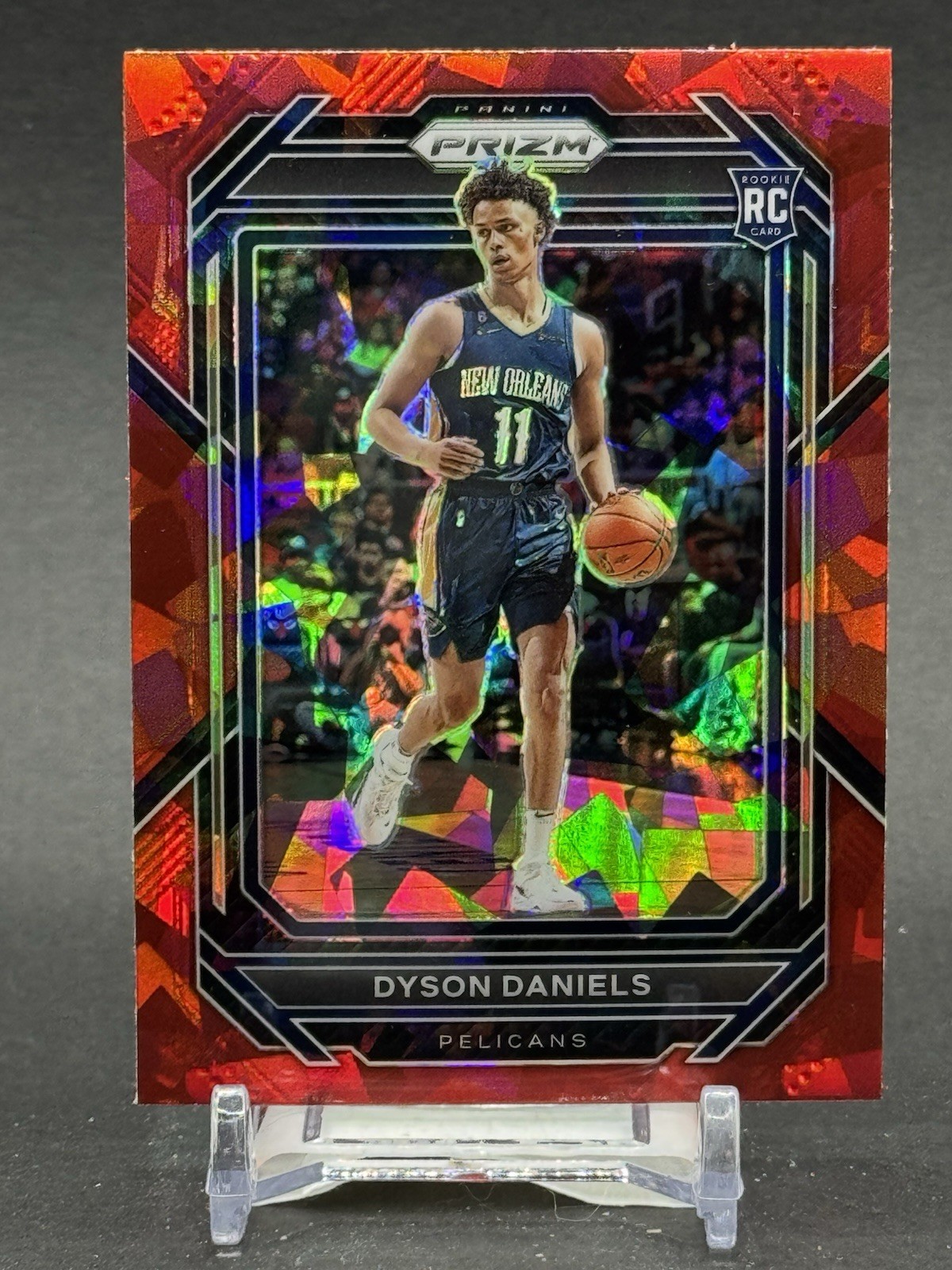 DYSON DANIELS RC -2022-23 Prizm #233 RED ICE PRIZM - New Orleans Pelicans Rookie