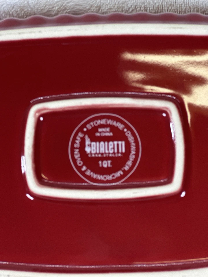 Sartén para platos de gres rojo Bialetti, rectangular. Foto 2 de 4