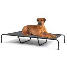 Heavy Duty Elevated Dog Bed 60x37, Steel Mesh Raised Pet Cot