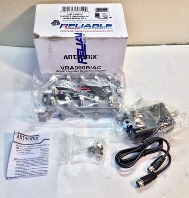 Antronix 9-Port Cable TV Splitter Signal Booster Amplifier Kit w/Active Return