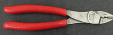 Snap-on 29acf 9 Wire Terminal Crimping Cutter Pliers Soft Grip Orange Clean