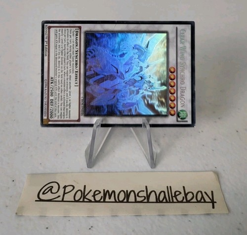 Clear Wing Synchro Dragon CROS-EN046 *DMG* 1st Ed Ghost Rare Yugioh Card - Picture 4 of 6