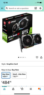 msi twin frozr 7 2060 Super Rtx Overclock In Excellent Condition