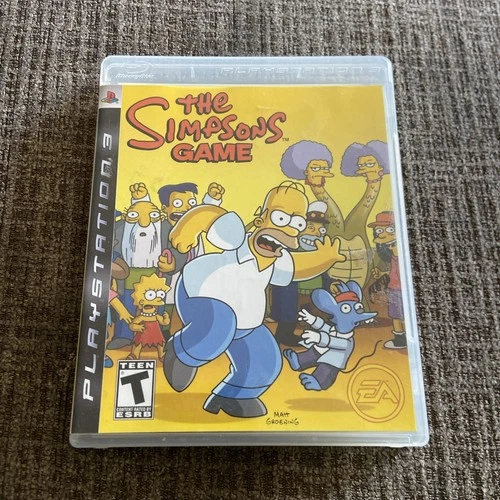 The Simpsons Game (Sony PlayStation 3, 2007) With Poster, No Manual - Tested