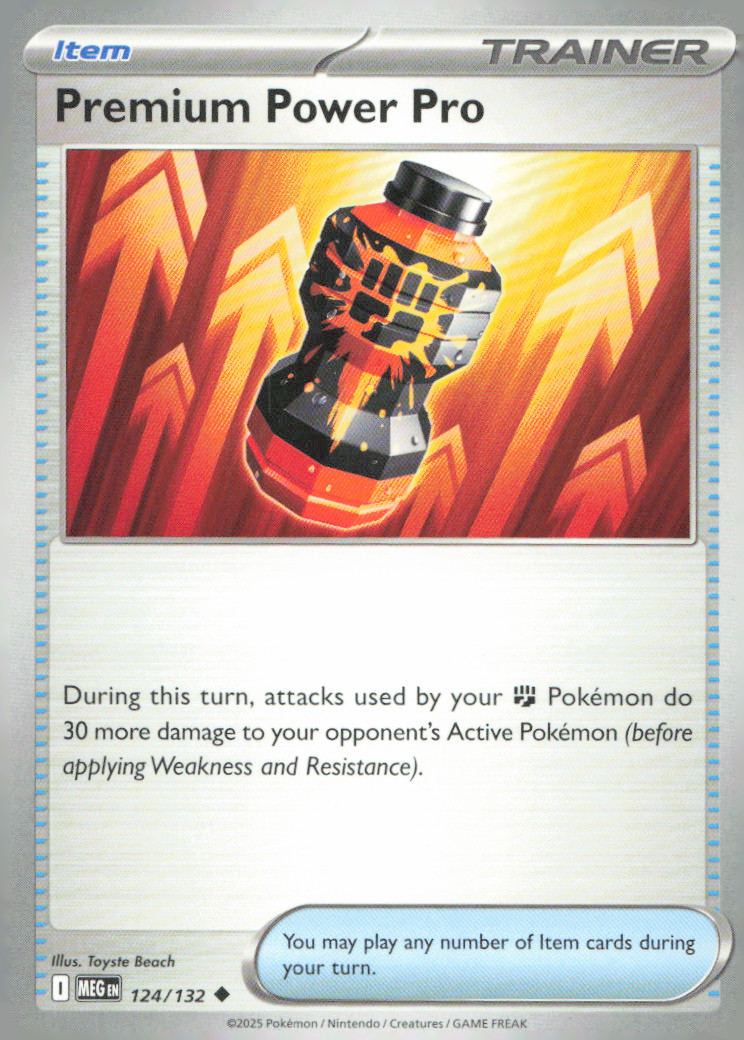Premium Power Pro Uncommon ME01: Mega Evolution 124/132 NM