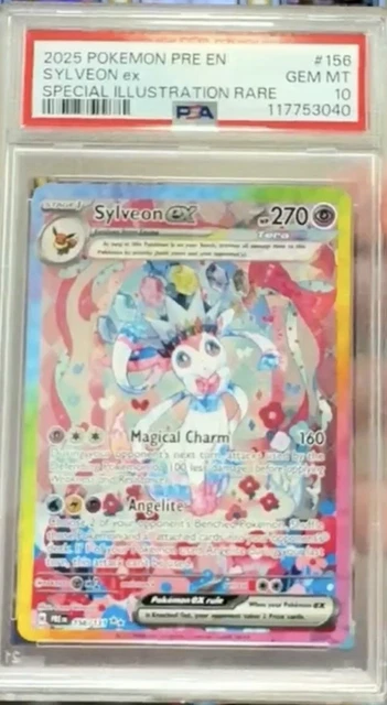Pokemon TCG Sylveon ex 156 Prismatic Evolutions SIR Holo English PSA 10
