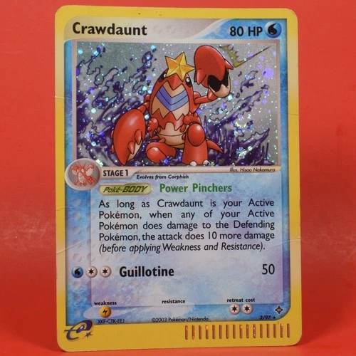 Pokemon TCG English Card ex Dragon Crawdaunt 3/97 Holo Rare