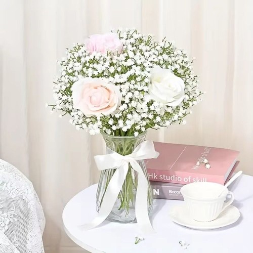 5 piezas hojas de eucalipto artificiales mixtas hojas de dólar de plata boda - Imagen 10 de 16