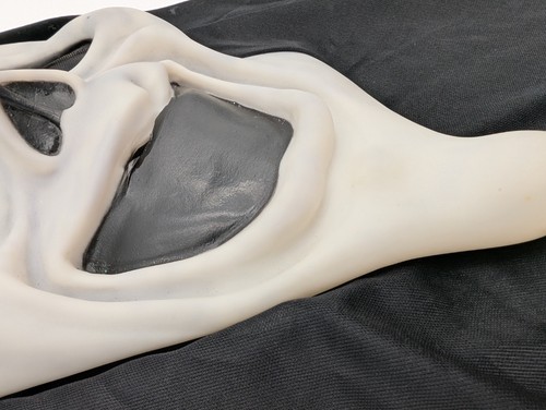 Máscara facial vintage Scream Ghost sonriente Pascua ilimitada Halloween 8511SM - Imagen 9 de 19