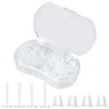 Plastic Earrings,Clear Earrings for Sports for Ear, Clear Piercing 5mm case 1