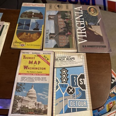 Washington DC vicinity Virginia Maryland Maps Lot of 15 Vintage Street Guide