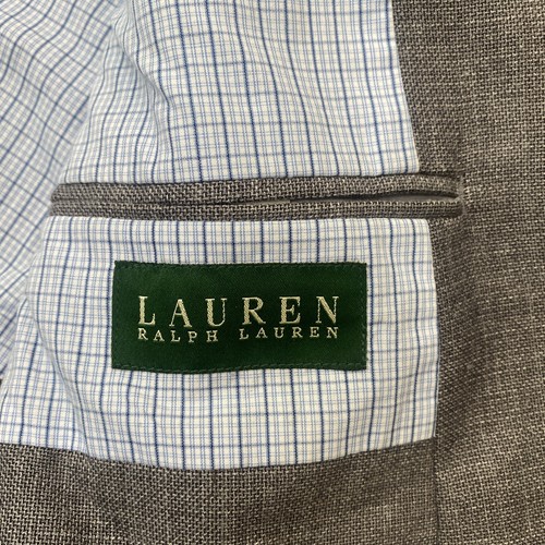 Lauren Ralph Lauren Herren 42 S Grau Blazer Sport Mantel 2 Knopf Poly/Viskose/Leinen - Bild 5 von 8