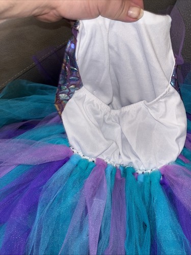 Mermaid Tutu Little Girls Tulle Skirt Dress Young Child 3-4 READ DESCRIPTION - Picture 8 of 8