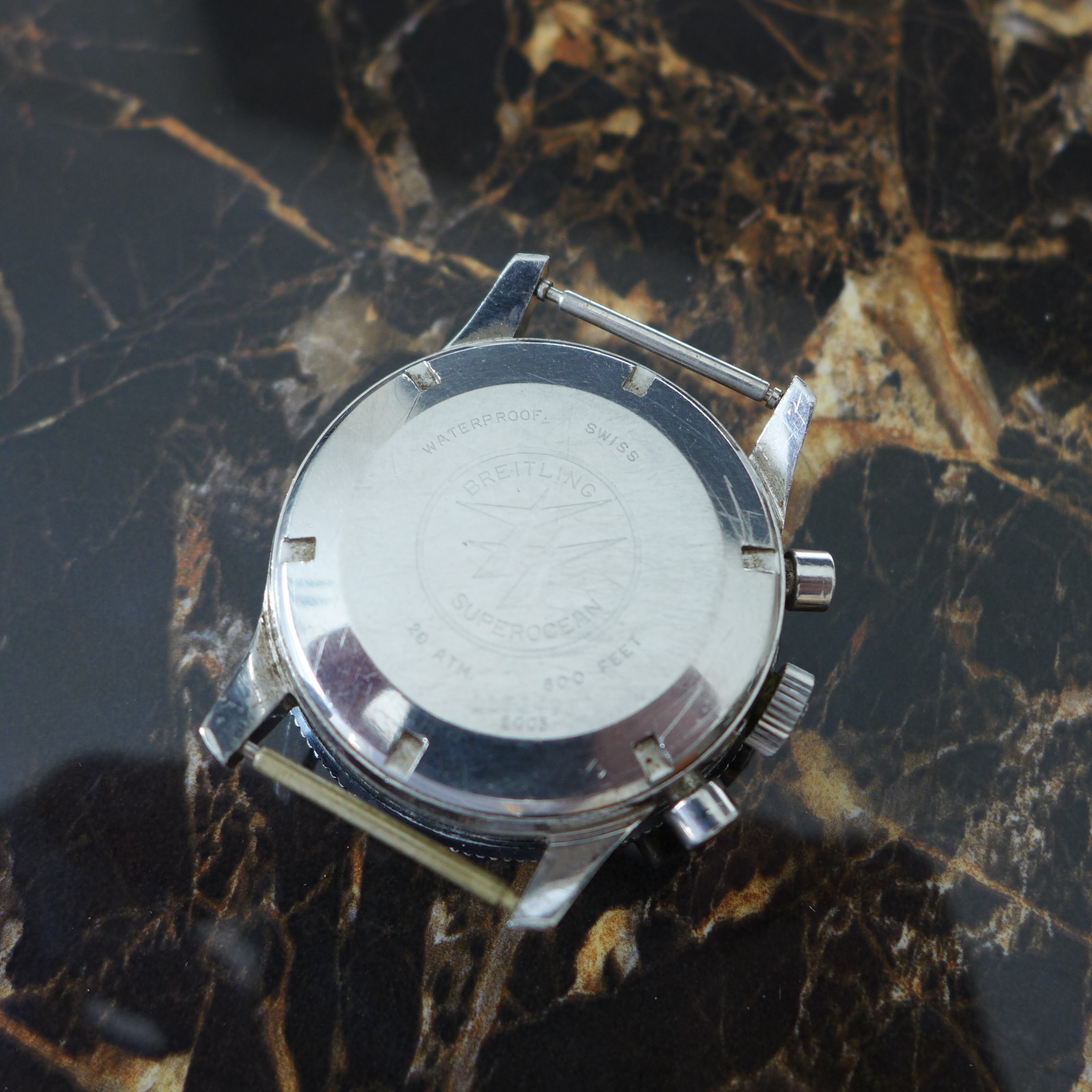 A Rare Vintage 1960s Breitling Superocean "Slow Chrono" Divers Watch Ref. 2005 image 8