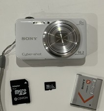Sony Cyber-Shot DSC-WX80 WORKING w/32GB Micro SD Card Adapter Bttry -NO Chrger