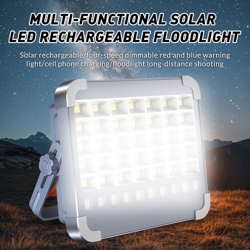 6000W LED Solar Work Light Rechargeable Flashlight Portable Camping Tent Light - Picture 6 of 12