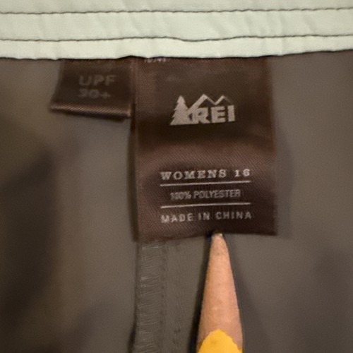 REI Women's Gray Skort Skirt Size 16 (36”x19”) Golf Tennis Activewear - Picture 3 of 9