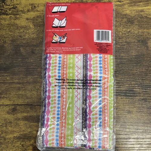 Target Jumbo Stretchable Book Cover 10.5 X 11.5 Inches Reusable - Picture 2 of 2