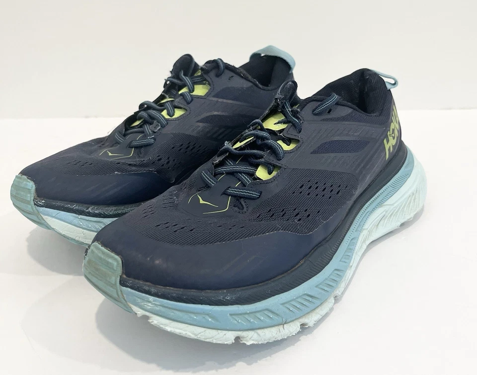 Tenis Hoka Stinson ATR 6 Azul Marino Trail Woods Todo Terreno Exterior Mujer 9.5 Foto 4 de 4