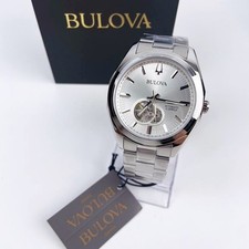 Bulova Classic Surveyor 96A274 Silver Dial Men Automatic Chronograph Watch 42MM