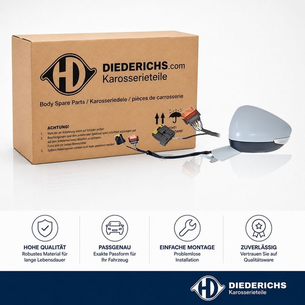 Aussenspiegel Links Diederichs 4244325 FÜR Peugeot RÜCkspiegel Aussen-image