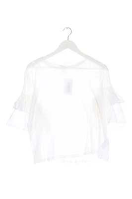 H&M Shirt basique Dames Haut T EU 38 blanc style décontracté - Photo 1/4