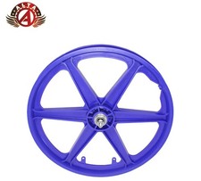 Bicicleta ALTA 20” Old School RUEDA LIBRE BMX/Freestyle 6 radios Tuff Mag llanta AZUL.