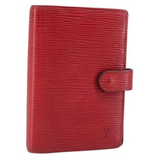 LOUIS VUITTON Epi Agenda PM Day Planner Cover Red R20057 LV Auth LNZ128