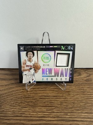 2021-22 Panini Noir Cade Cunningham New Wave Jerseys #02/99 (Jersey Match) (RC)