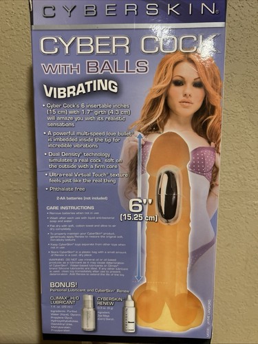high quality cyberskin dildo with balls - real feel design,multi speed vibration - Picture 3 of 3
