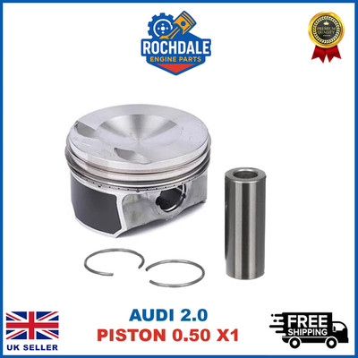 AUDI 2.0 A4 CDNC PISTON WITH RINGS X1 O.50mm ALLROAD A3 A5 A6 A7 06H107065DM