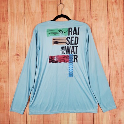 Reel Life Long Sleeve Shirt Mens Sz L Fishing Hiking Trail NEW NWT