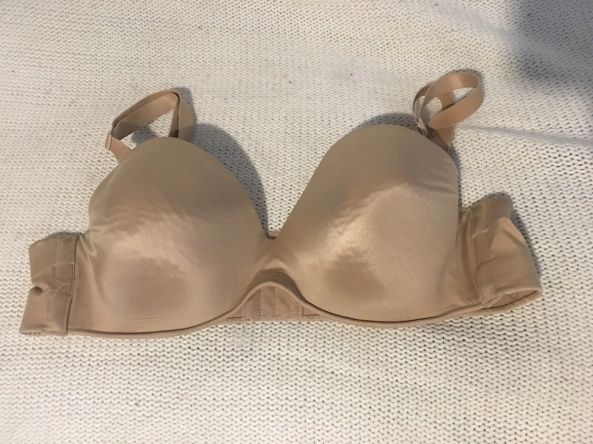 Lane Bryant Cacique Back Smoother Coverage Bra Invisible nude Sz 46c