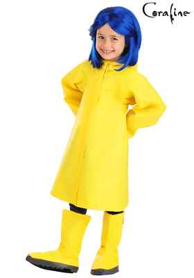 Halloween Costume Yellow Raincoat Coraline Coraline Yellow