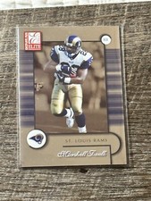 2001 Donruss Elite Football Card #85 Marshall Faulk st louis rams