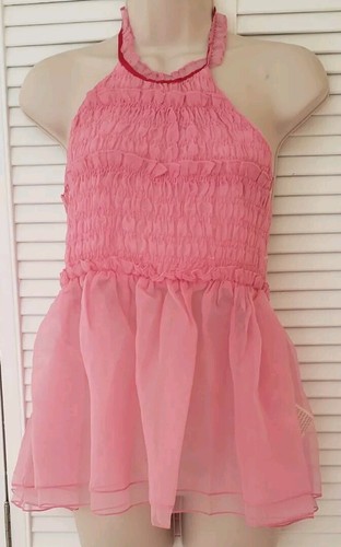 NEW FREE PEOPLE CUPCAKE CUTIE HALTER NECKLINE TOP SZ MEDIUM - Afbeelding 4 van 9