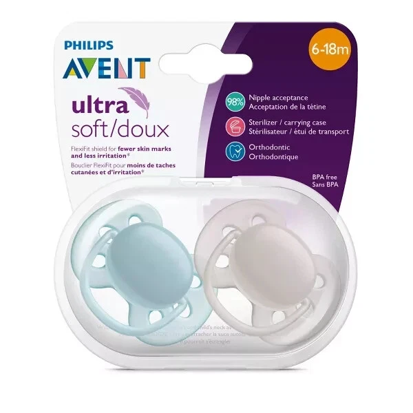 Chupete Philips Avent Ultra Soft Flexible 0-6m Meses