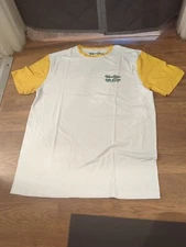 NEW Topo Chico Hard Seltzer T-Shirt Adult Large White Yellow Performance 