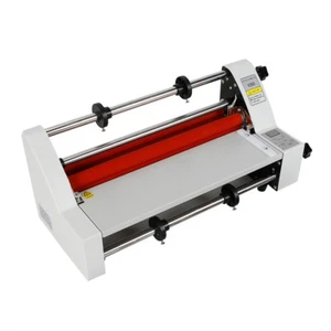 Hot Cold Roll Laminator Digital Control Thermal Laminating Machine 350mm 700W