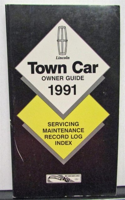 1991 Lincoln Town Car Owners Manual Care & Operation Original | eBay