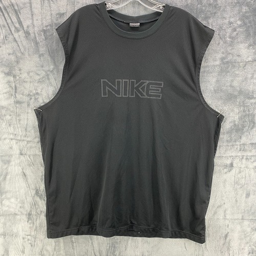 Vintage Y2K Nike Basketball Sleeveless Jersey Mesh Tank Top Shirt Adult XXL - 第 1/10 張圖片