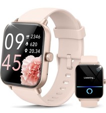 Smart Watch For Women Pink Android iPhone Waterproof Fitness Heart Rate Sleep