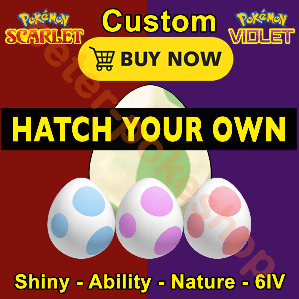 ONLY $1.99 PER EGG: ALL SHINY EGGS 6IV ✨ GOOD NATURE! POKEMON