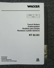 Wacker RT82SC Vibratory Trench Roller Compactor Parts Catalog Manual Book 9025