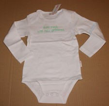 Baby Mädchen Jungen Body SprücheBody langarm weiß NEU mit Etikett