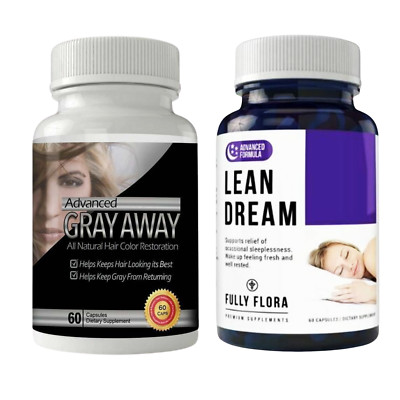 Anti Gray Hair Color Restore Dietary Supplement & Sleep Aid Stress Relief Pills