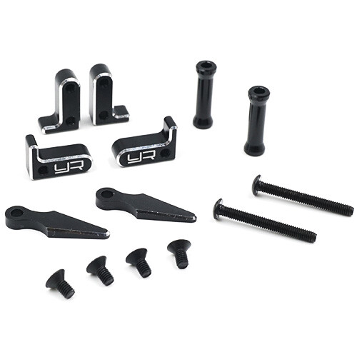 Yeah Racing YKYD-018BK Aluminum Battery Holder Set : Yokomo YD2S Black - Picture 1 of 3