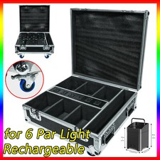 Rechargeable Flight Case For 6Pcs Par Light Stage Light Hard Case with Wheels