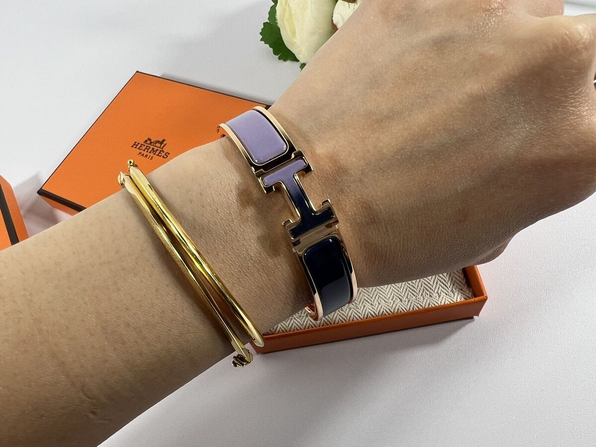 Hermes clic h bracelet Fusion Ombre Lila Ultramarine | eBay Hermes clic h bracelet Fusion Ombre Lila Ultramarine | eBay